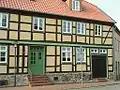 Fachwerkhaus mit Zierbalken Luckower Straße 25