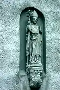 Statue an der Schlosskirche Stettin