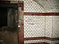 Gleich hinter der Mauer: ehemaliger Aufgang zum Kulturhaus