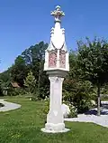 Lichtsäule im Patientenpark