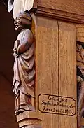 Ein 1903 „kopiertes“ Detail des Chorgestühls