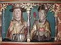 Predella des Hauptaltars: Hieronymus (links) und Augustinus (rechts)