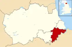 Der Teil des Borough of Stockton-on-Tees in der Grafschaft Durham
