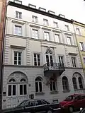 Stollbergstraße 22, Mietshaus, spätklassizistisch, 1860–1861 von Friedrich Bürklein