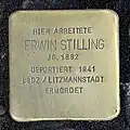 Stolperstein für Erwin Stilling
