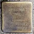 Stolperstein für Josef Zivi