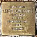Stolperstein Gerti&nbsp;Davidsohn