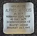 Stolperstein für Alfred Mitkrois