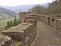 Wehrgang auf der Schildmauer