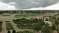 Blick vom Hotel auf das National Museum und die National Library of Chad