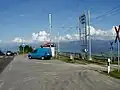 Passstrasse und Haltestelle der Appenzeller Bahnen