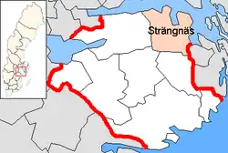 Lage der Gemeinde Strängnäs