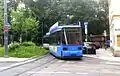 Ein Wagen der Linie 18 am Maxmonument. Hier verkehrt mittlerweile die Linie 16.