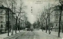 Sophienstrasse, um 1910 (heute Carl-August-Allee)