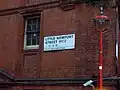 Zweisprachiges Straßenschild in Soho