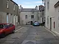 Die A965 im Innenstadtbereich von Stromness