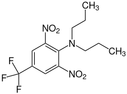 Strukturformel von Trifluralin