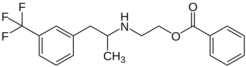 Strukturformel von Benfluorex