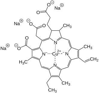 Struktur des kupferhaltiges Trinatriumsalz