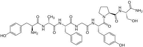 Strukturformel von Dermorphin