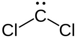 Strukturformel von Dichlorcarben