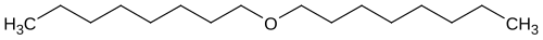Strukturformel von Dioctylether