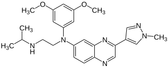 Strukturformel von Erdafitinib