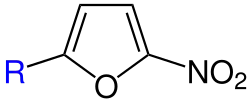 Strukturformel der Nitrofurane