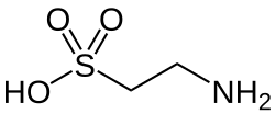 Strukturformel von Taurin