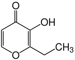 Strukturformel von Ethylmaltol