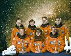 v.&nbsp;l.&nbsp;n.&nbsp;r. Ronald Parise, Stephen Oswald, Wendy Lawrence, Tamara Jernigan, John Grunsfeld, William Gregory, Samuel Durrance