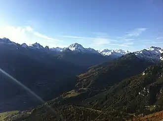 Blick über das gesamte Stubaital