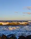 Sturmflut im Januar 2019 am Hohenfelder Strand