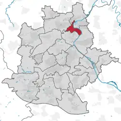 Lage des Stadtbezirks Münster