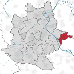 Lage des Stadtbezirks Obertürkheim