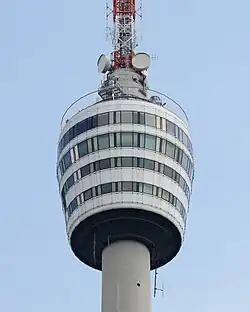 Klassischer Turmkorb beim Stuttgarter Fernsehturm