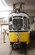 GT4 630 im Straßenbahnmuseum (2009)