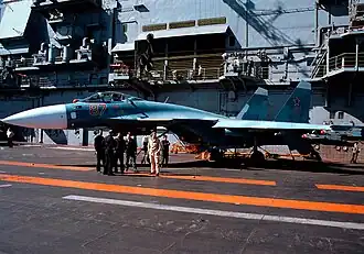 Su-33 an Bord der Admiral Kusnezow