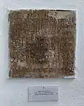 Grabstein für Propst Ildefons († 1767)