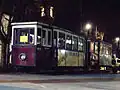 Museumsfahrzeuge nachts