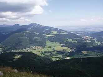 Höhenrücken des Suchet, fotografiert vom Mont d’Or