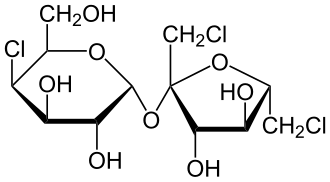 Strukturformel von Sucralose
