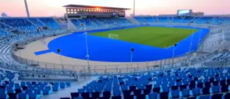 Blick in das Suez Canal Stadium am 8. September 2022