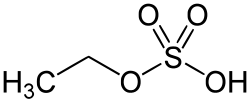 Strukturformel von Ethylsulfat