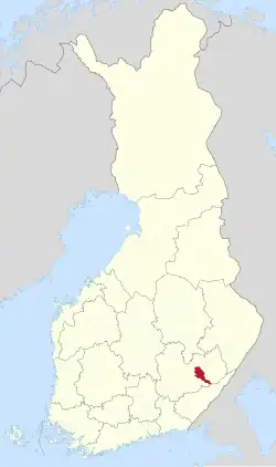 Lage von Sulkava in Finnland