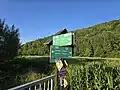 Sulmtalradweg Wegweiser bei der Abzweigung des R20