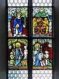 Glasscheibe mit Stifterwappen