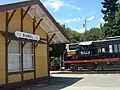 Lok Nr. 5623 im Bahnhof von Sunol