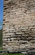 Detail der Südostmauer