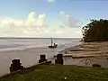 Der Nickerie hinter den Markthallen, Richtung Atlantik
